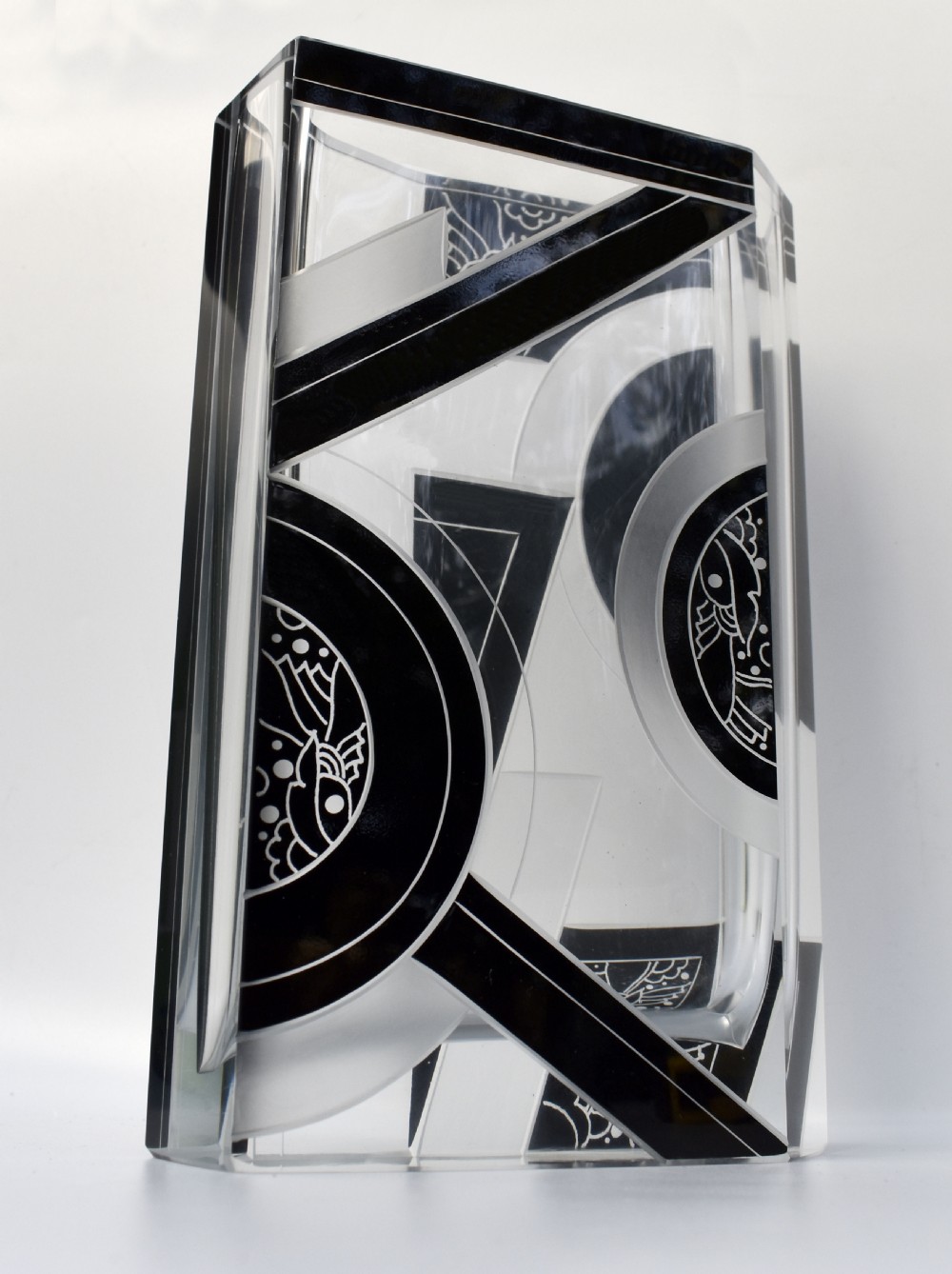 Art Deco Glass Vase By Karl Palda, c1930 View III
