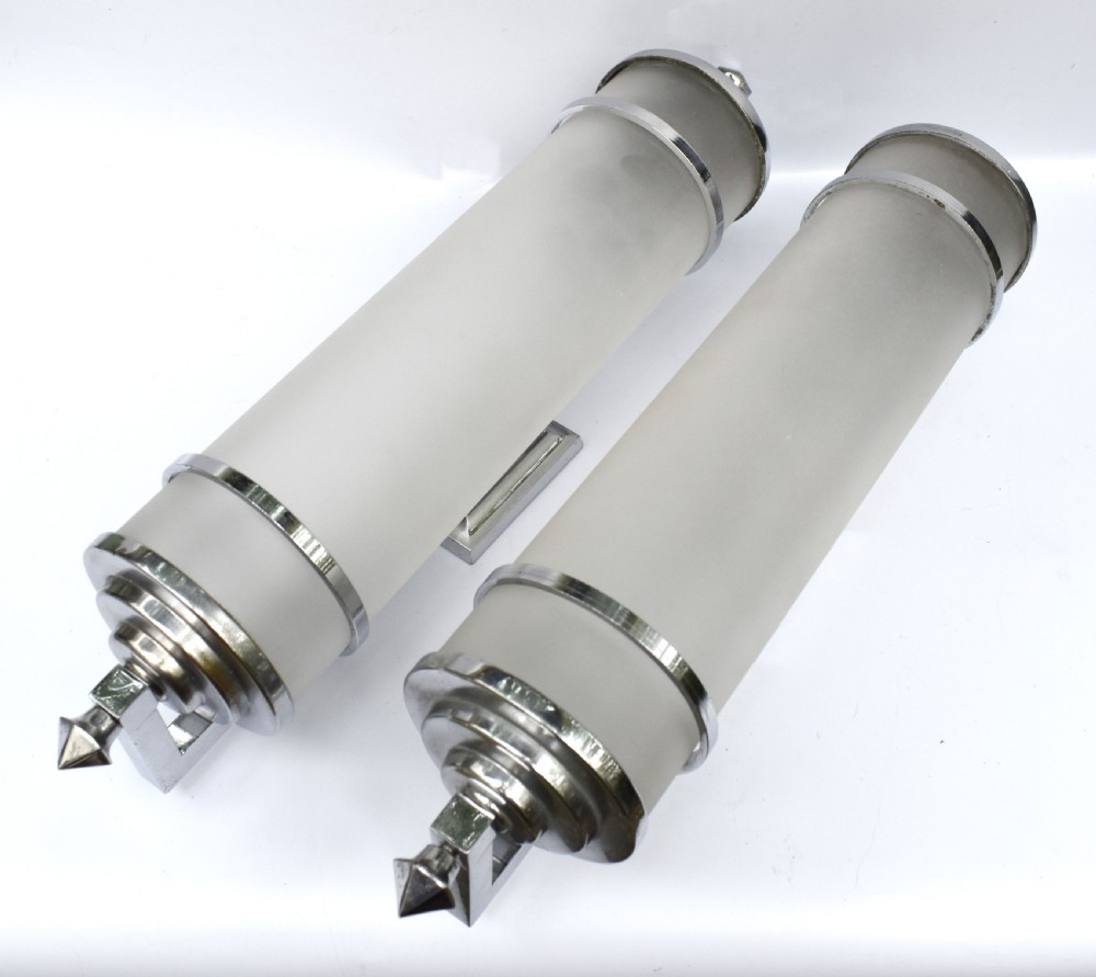Art Deco Matching Pair of Modernist Wall Lights, c1930 View IV