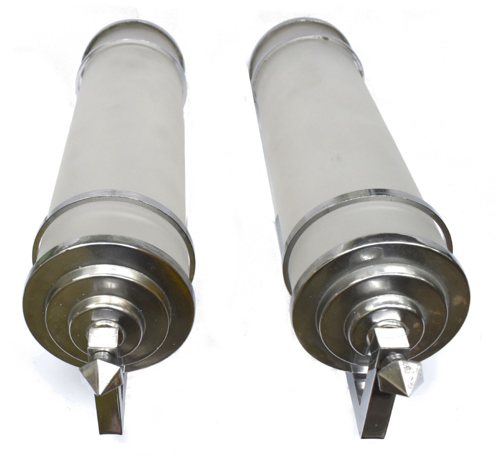 Art Deco Matching Pair of Modernist Wall Lights, c1930 View V
