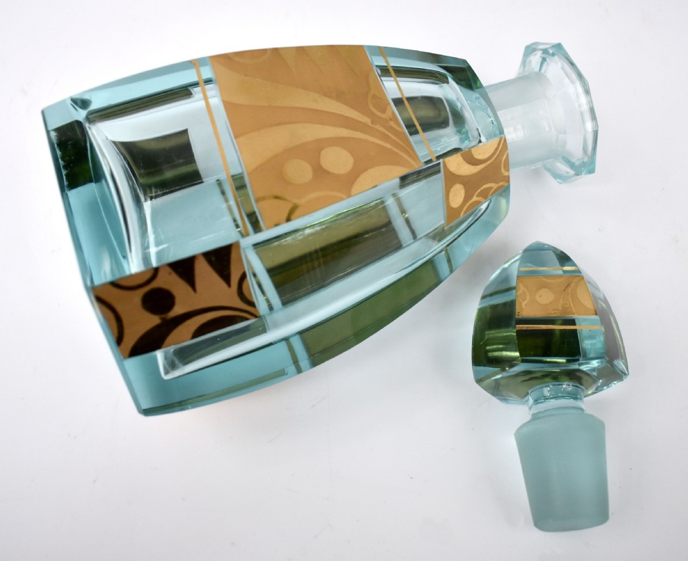 Art Deco Glass Decanter Set, Czech, c1930s  View VI