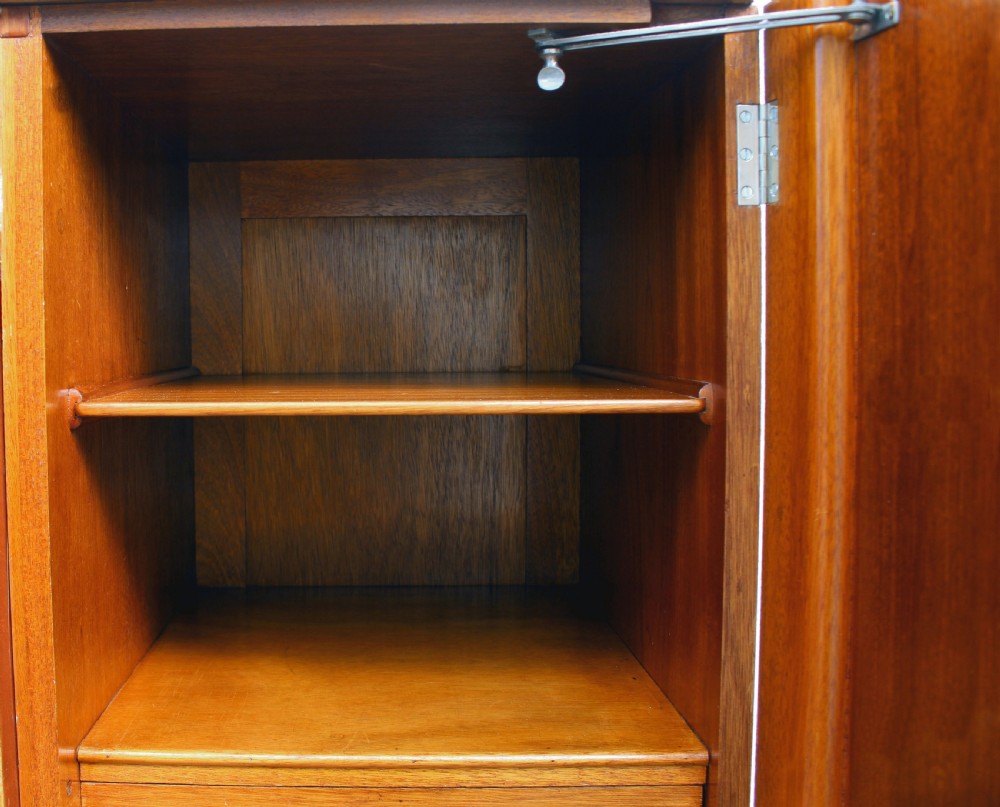 Art Deco Triple Birds Eye Maple Wardrobe , c1930 View X