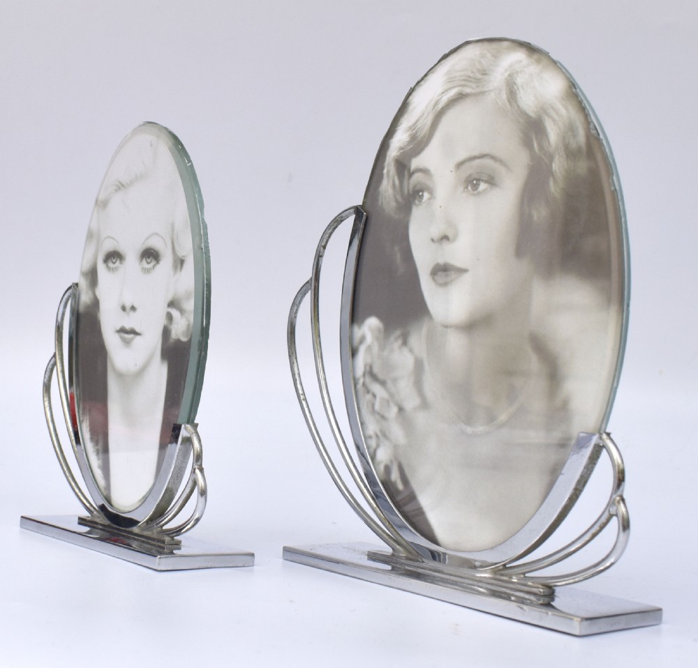  Art Deco Pair Of Matching 1930's Chrome Picture frames View II