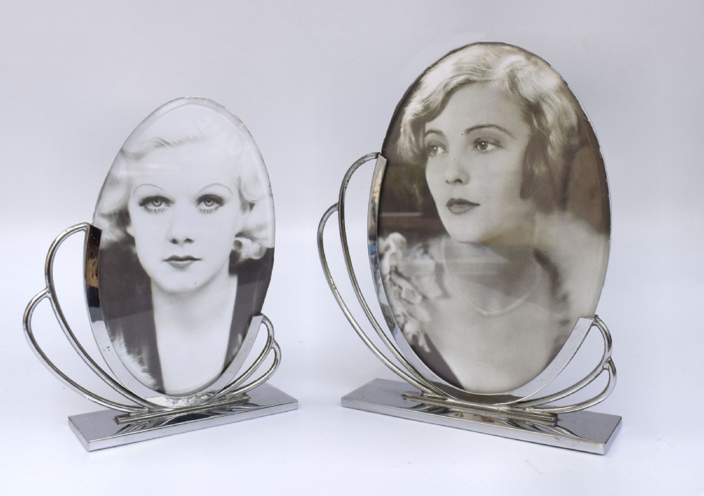  Art Deco Pair Of Matching 1930's Chrome Picture frames View III
