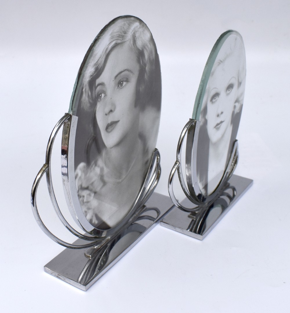  Art Deco Pair Of Matching 1930's Chrome Picture frames View VII