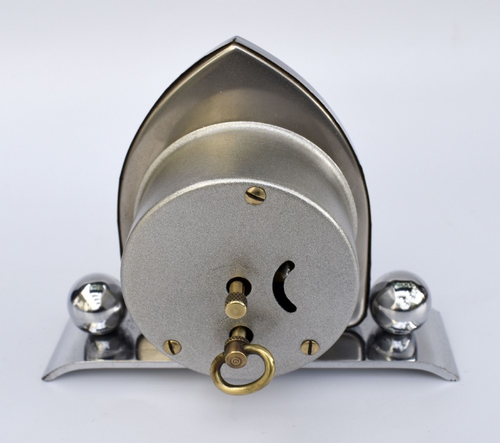 Art Deco Chrome Desk Clock, c1930 View VI