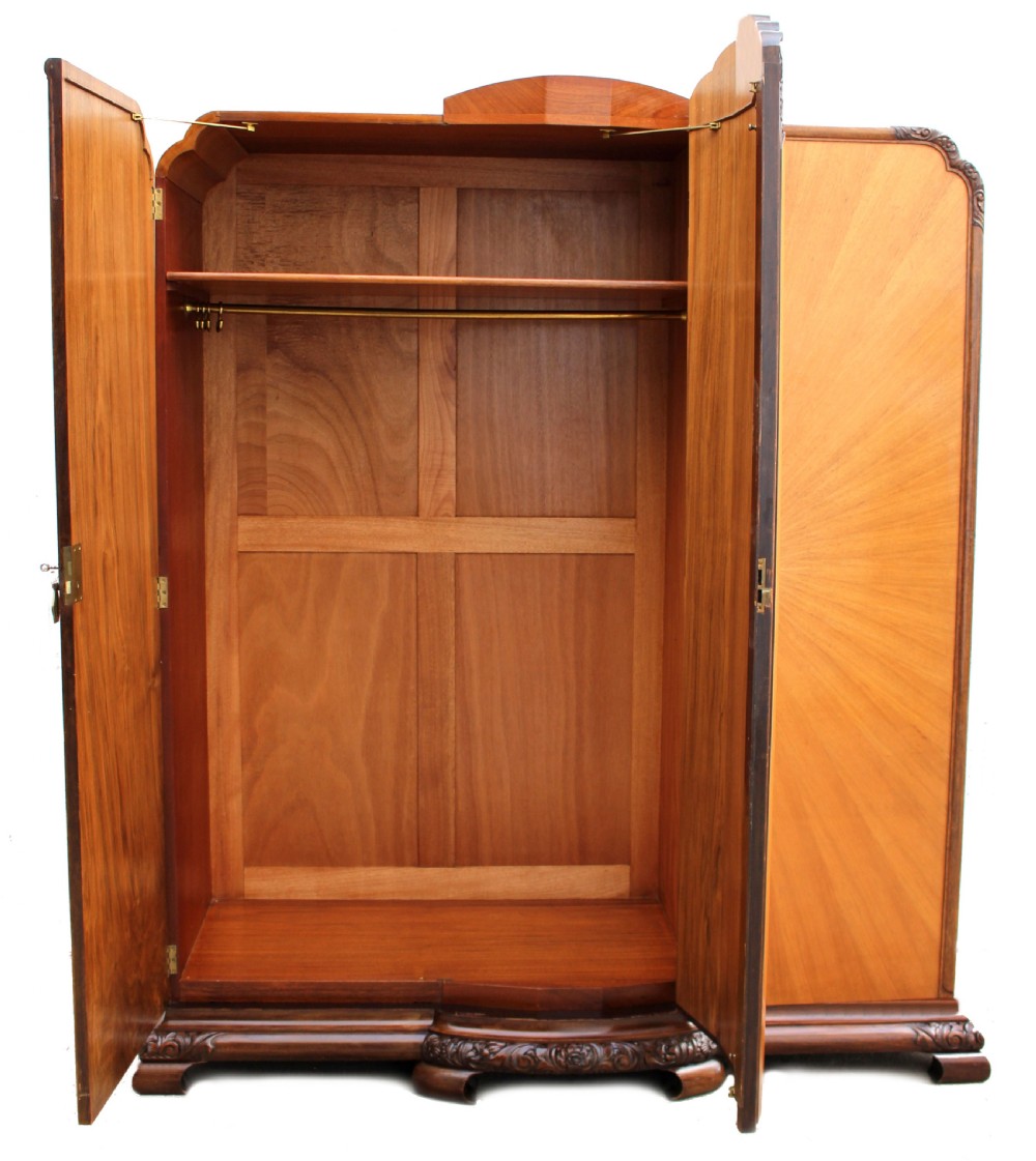 Art Deco 'Sunray' Triple Wardrobe, c1930 View II