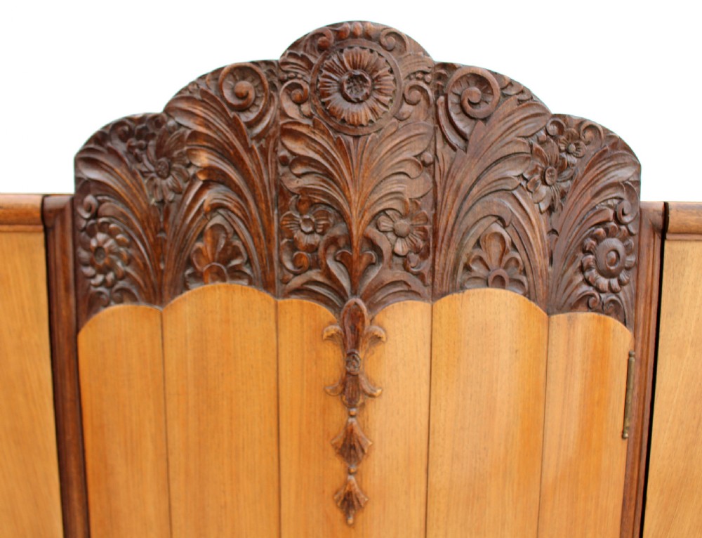 Art Deco 'Sunray' Triple Wardrobe, c1930 View VI