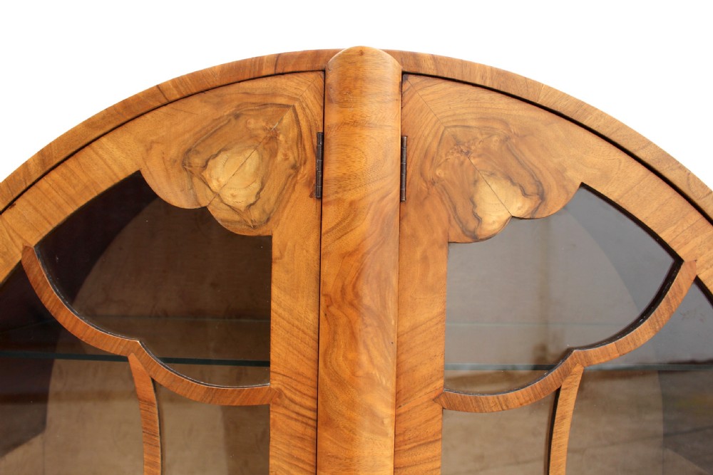 Art Deco Display Cabinet in Walnut, c1930s View VI