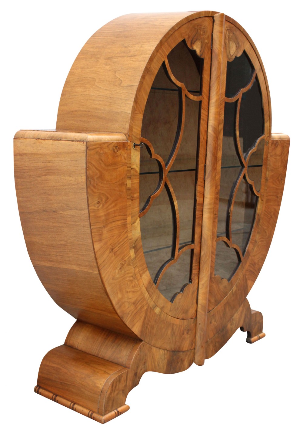 Art Deco Display Cabinet in Walnut, c1930s View XV