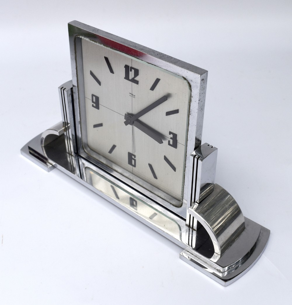 Art Deco Modernist Clock By Imhof, Swiss, c1930 View IX