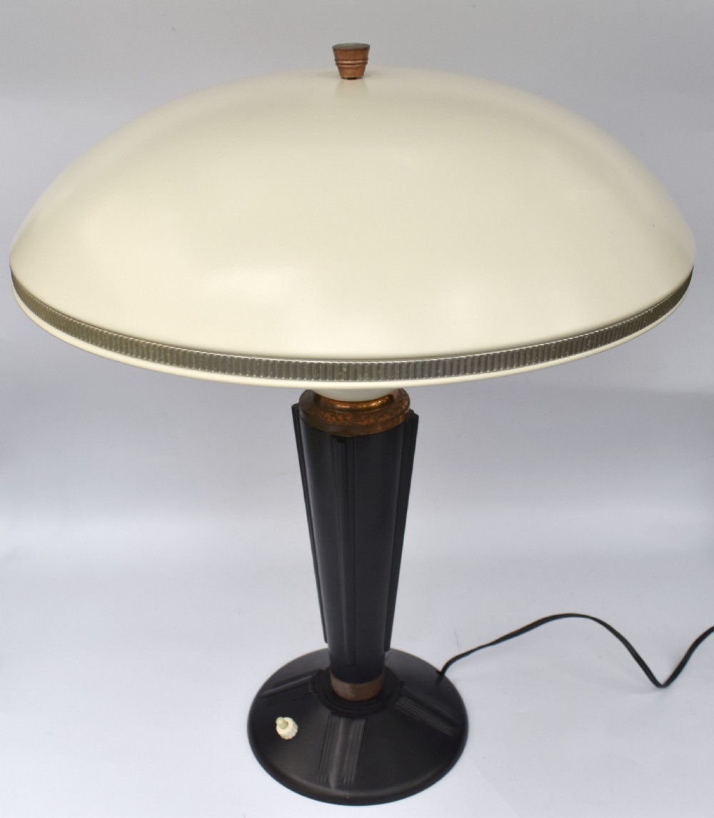 Art Deco Large Bakelite Table Lamp by Eileen Gray for Jumo, France View II