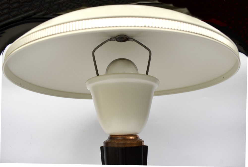 Art Deco Large Bakelite Table Lamp by Eileen Gray for Jumo, France View IV