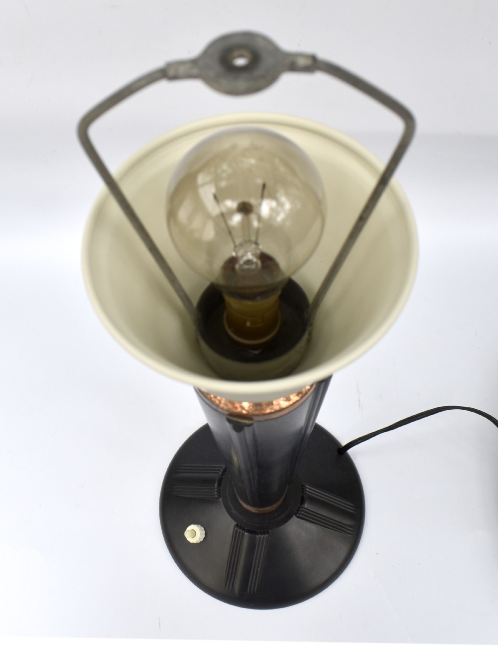Art Deco Large Bakelite Table Lamp by Eileen Gray for Jumo, France View V