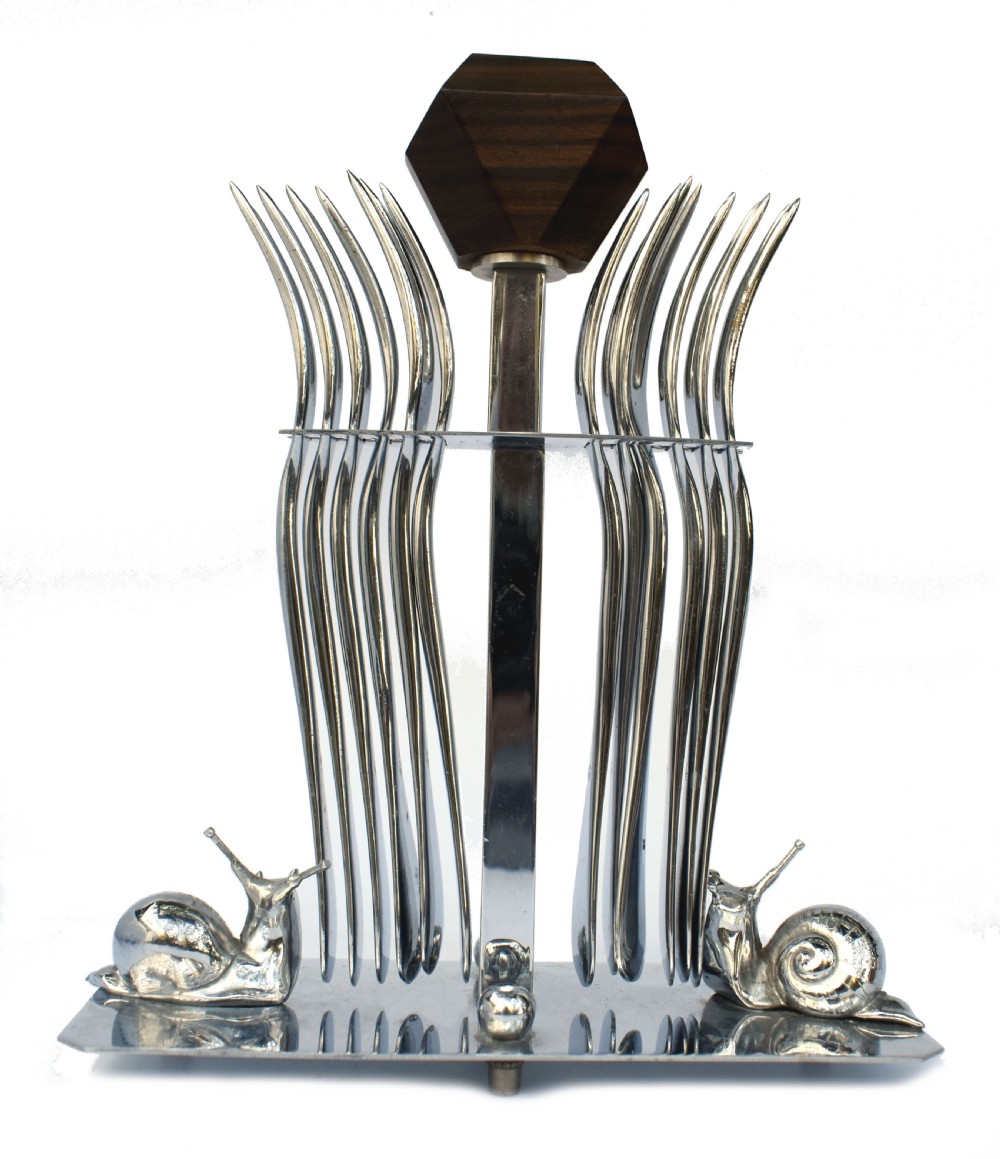 Art Deco French Fork Set , c1930 View III