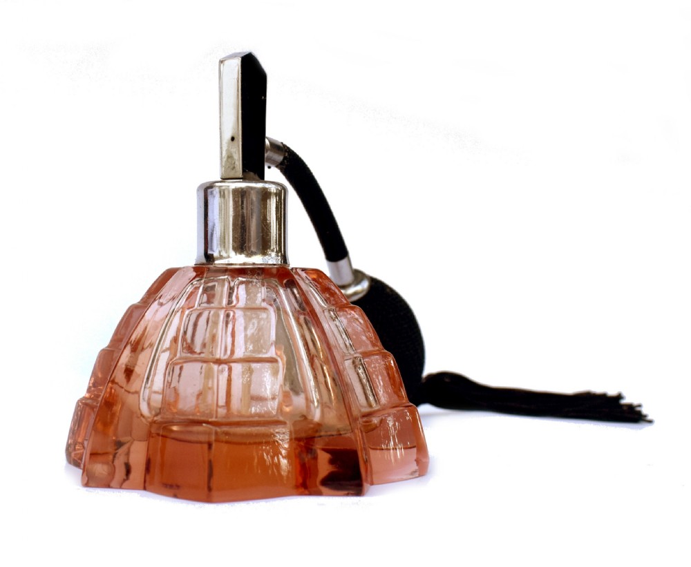 Art Deco Glass Perfume Atomizer, c1930 View II