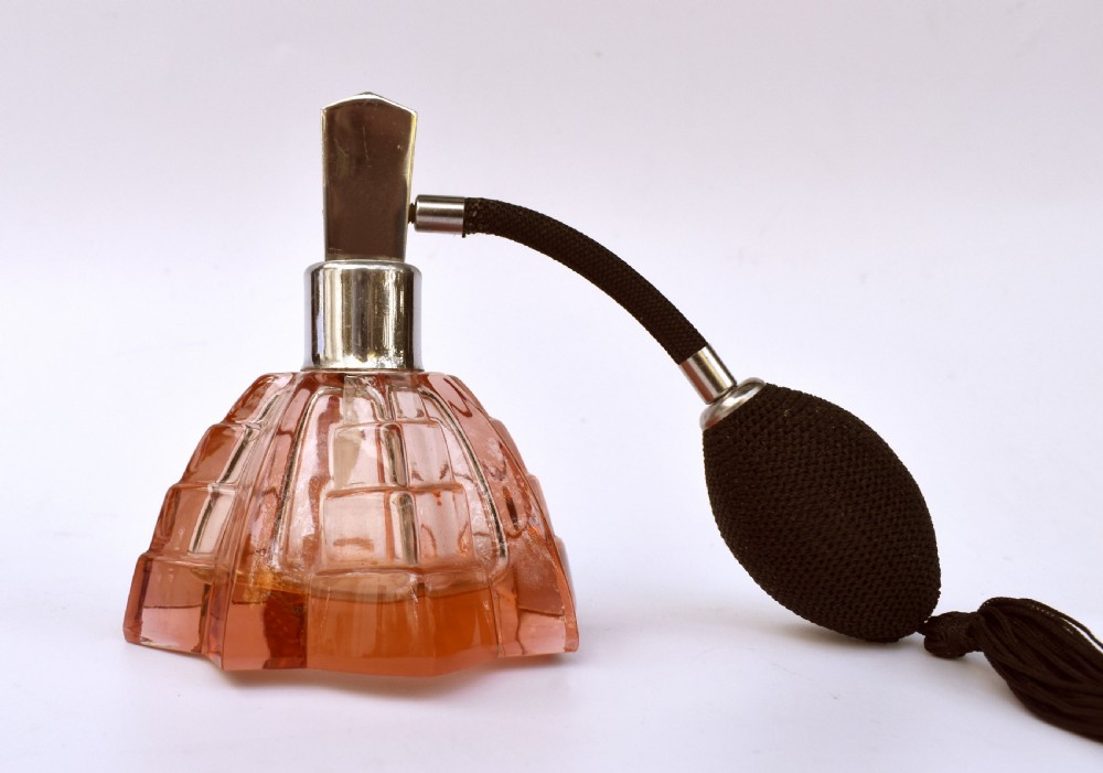 Art Deco Glass Perfume Atomizer, c1930 View III
