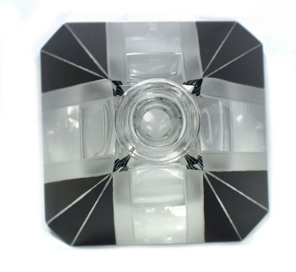 Art Deco Crystal Glass Preserve Jar, c1930s  View VII