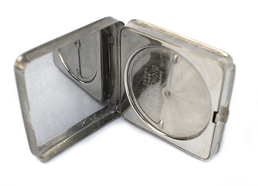 Art Deco Foiled Backed Stratnoid 1930's Ladies Powder Compact View VII