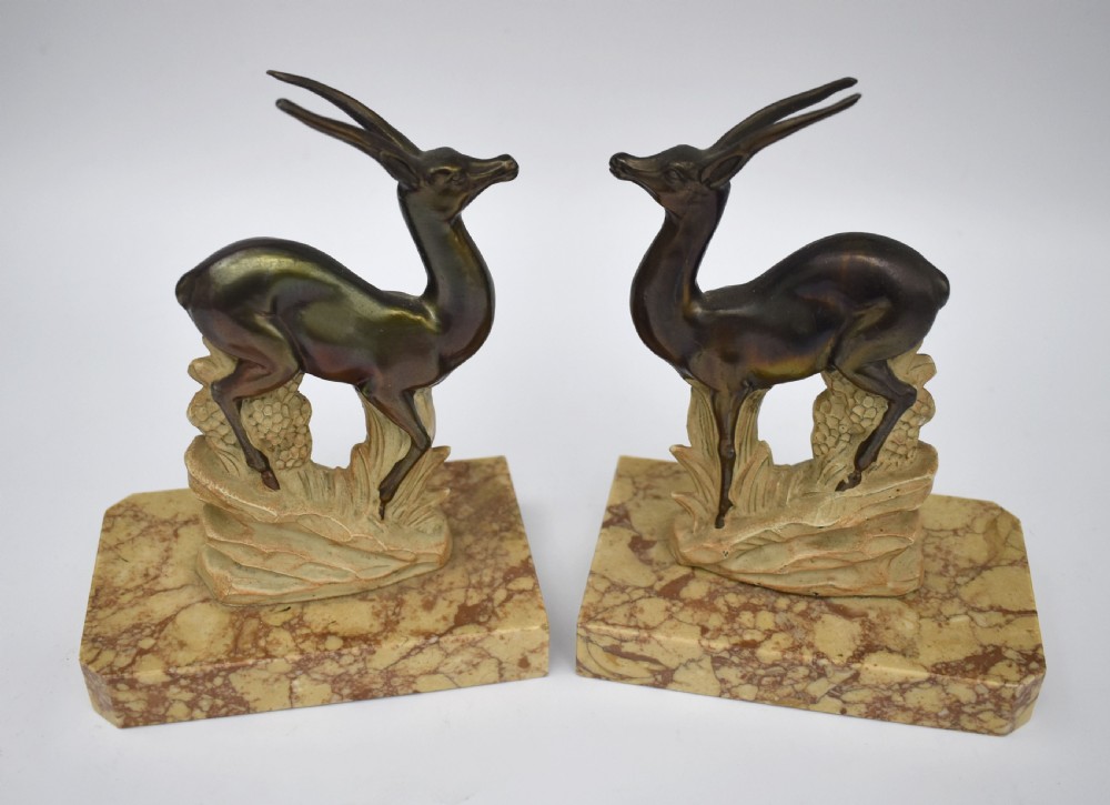 Art Deco Pair Of Matching Figurative Bookends, c1930 View II
