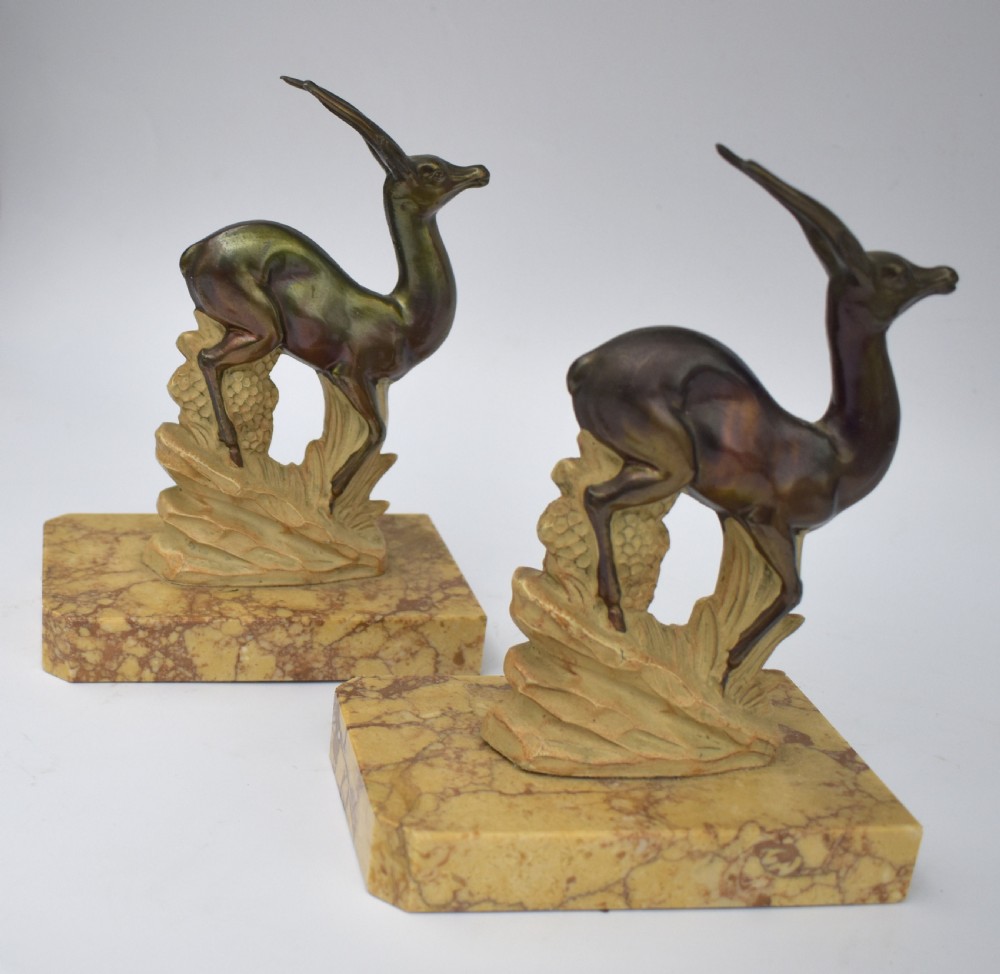 Art Deco Pair Of Matching Figurative Bookends, c1930 View IV