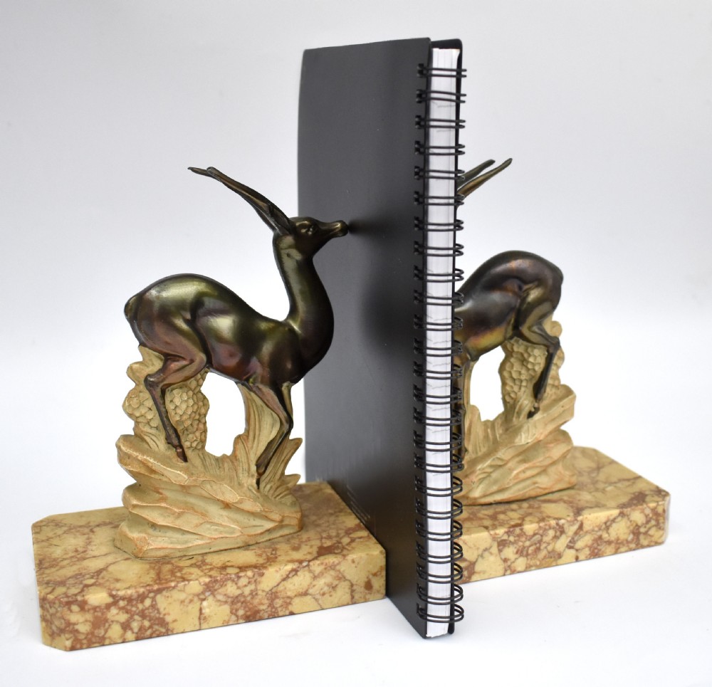 Art Deco Pair Of Matching Figurative Bookends, c1930 View V