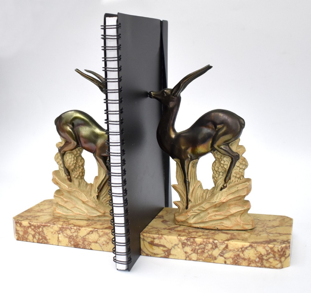 Art Deco Pair Of Matching Figurative Bookends, c1930 View VI