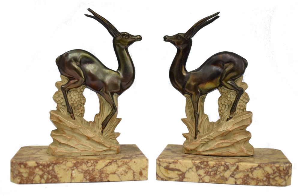 Art Deco Pair Of Matching Figurative Bookends, c1930 View VII