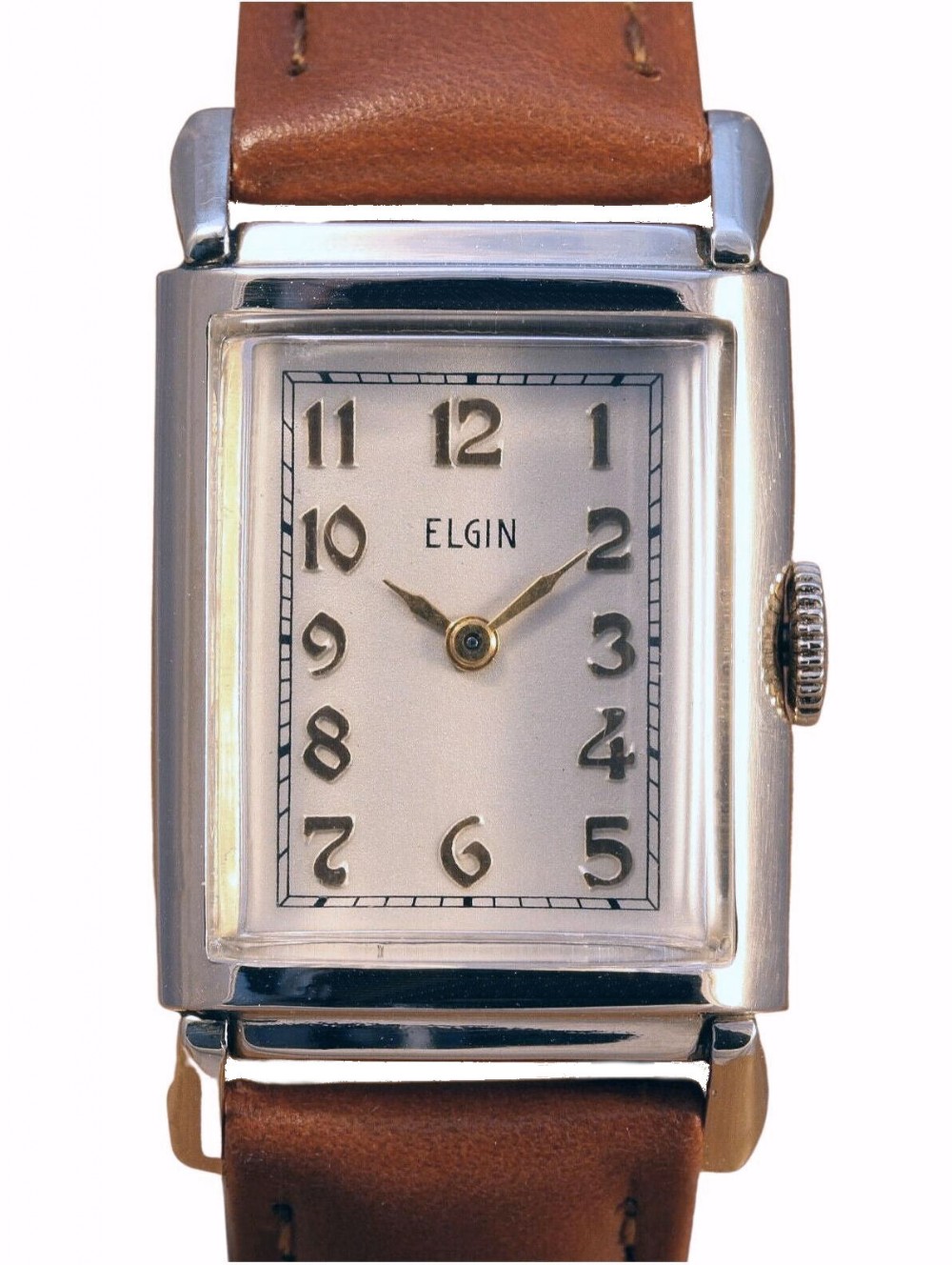 Art Deco Ladies 10K Rolled Gold Wrist Watch By Elgin, Serviced, c1931 