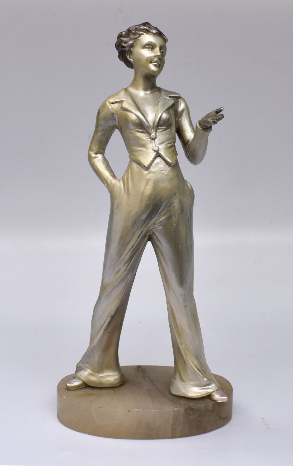 Art Deco Spelter Figure By Josef Lorenzl, circa 1930's
