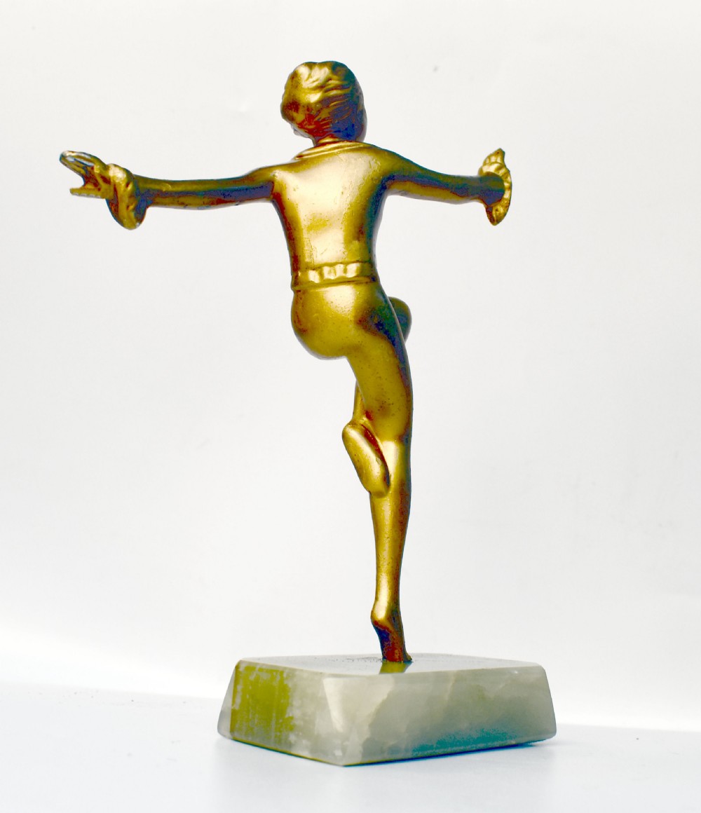 Art Deco Figurative Spelter Dancer, c1930 View IV