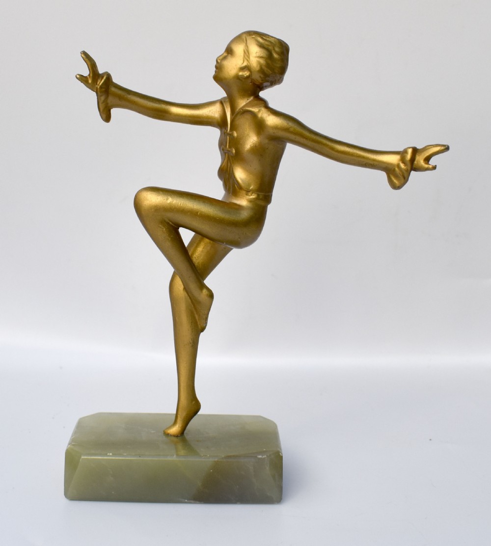 Art Deco Figurative Spelter Dancer, c1930 View VII