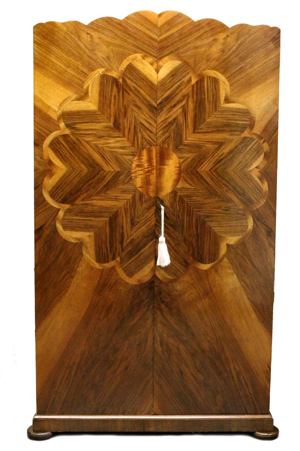 Art Deco Walnut Single Wardrobe, c1930
