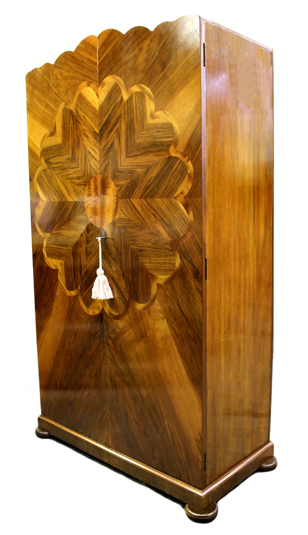 Art Deco Walnut Single Wardrobe, c1930 View II