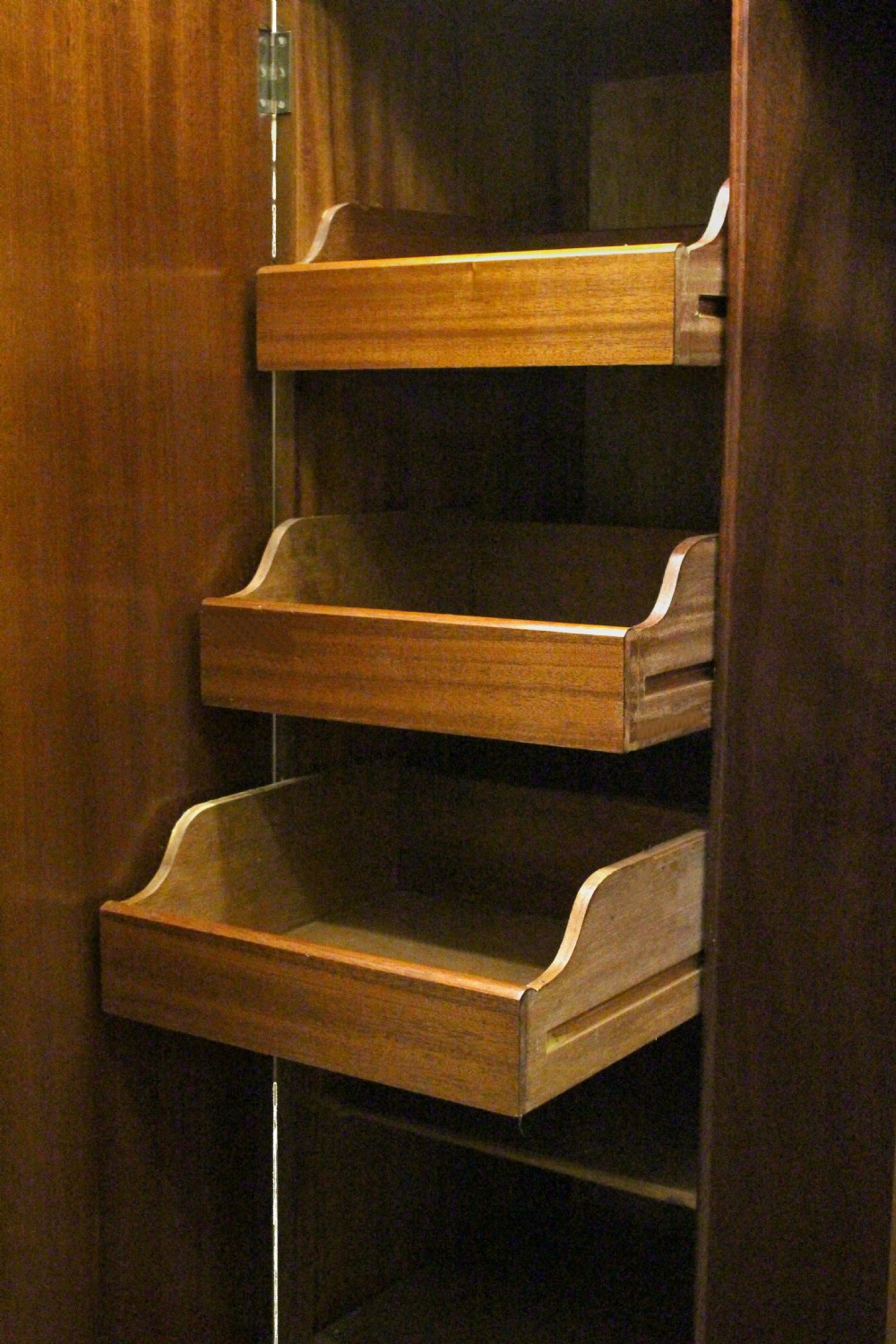 Art Deco Walnut Single Wardrobe, c1930 View V