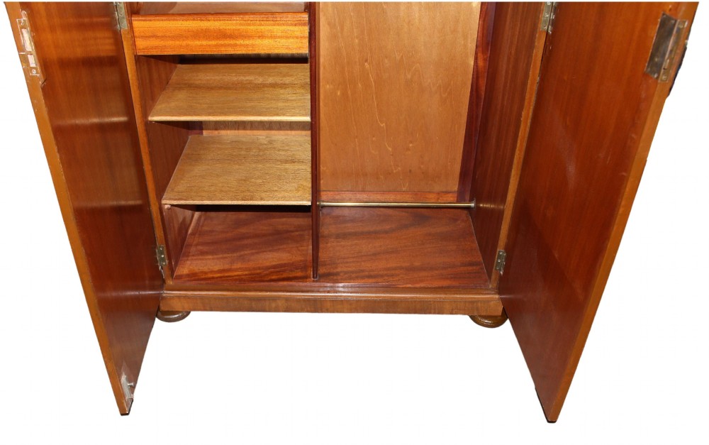 Art Deco Walnut Single Wardrobe, c1930 View VI