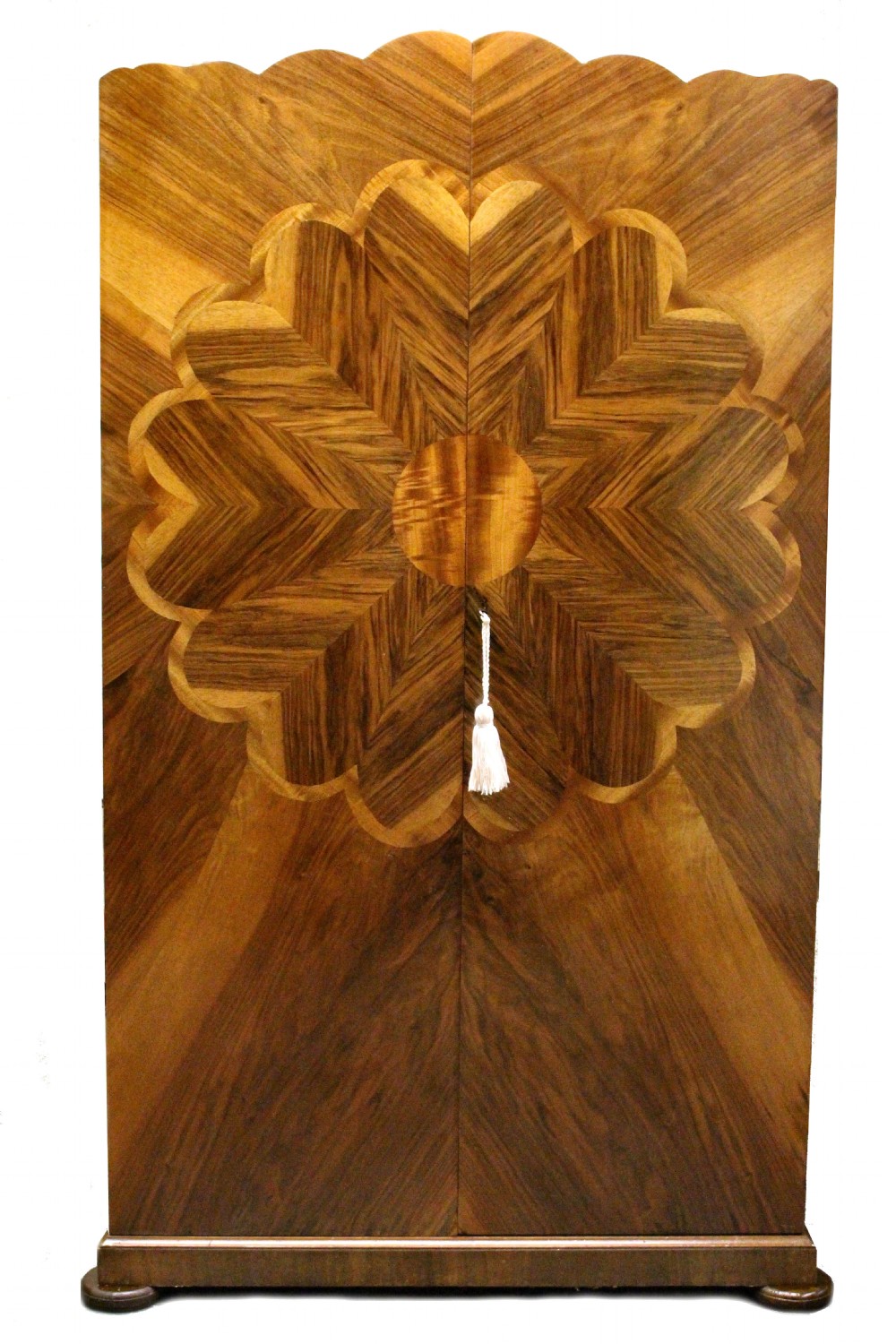Art Deco Walnut Single Wardrobe, c1930 View X