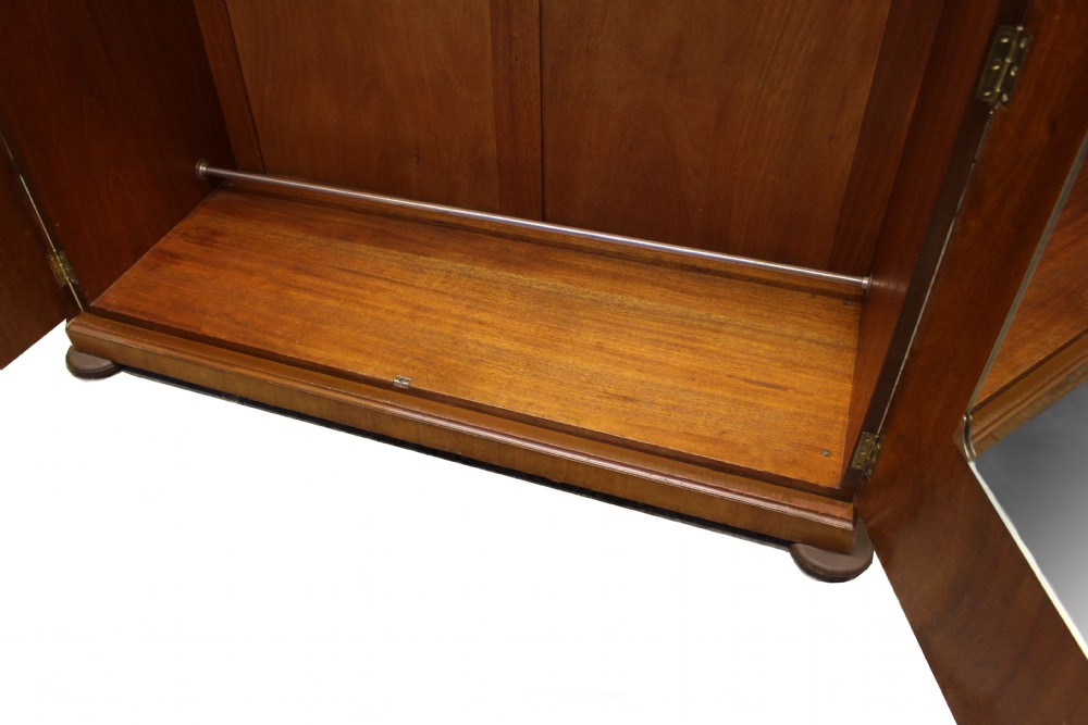 Art Deco Double Walnut Wardrobe, c1930 View V
