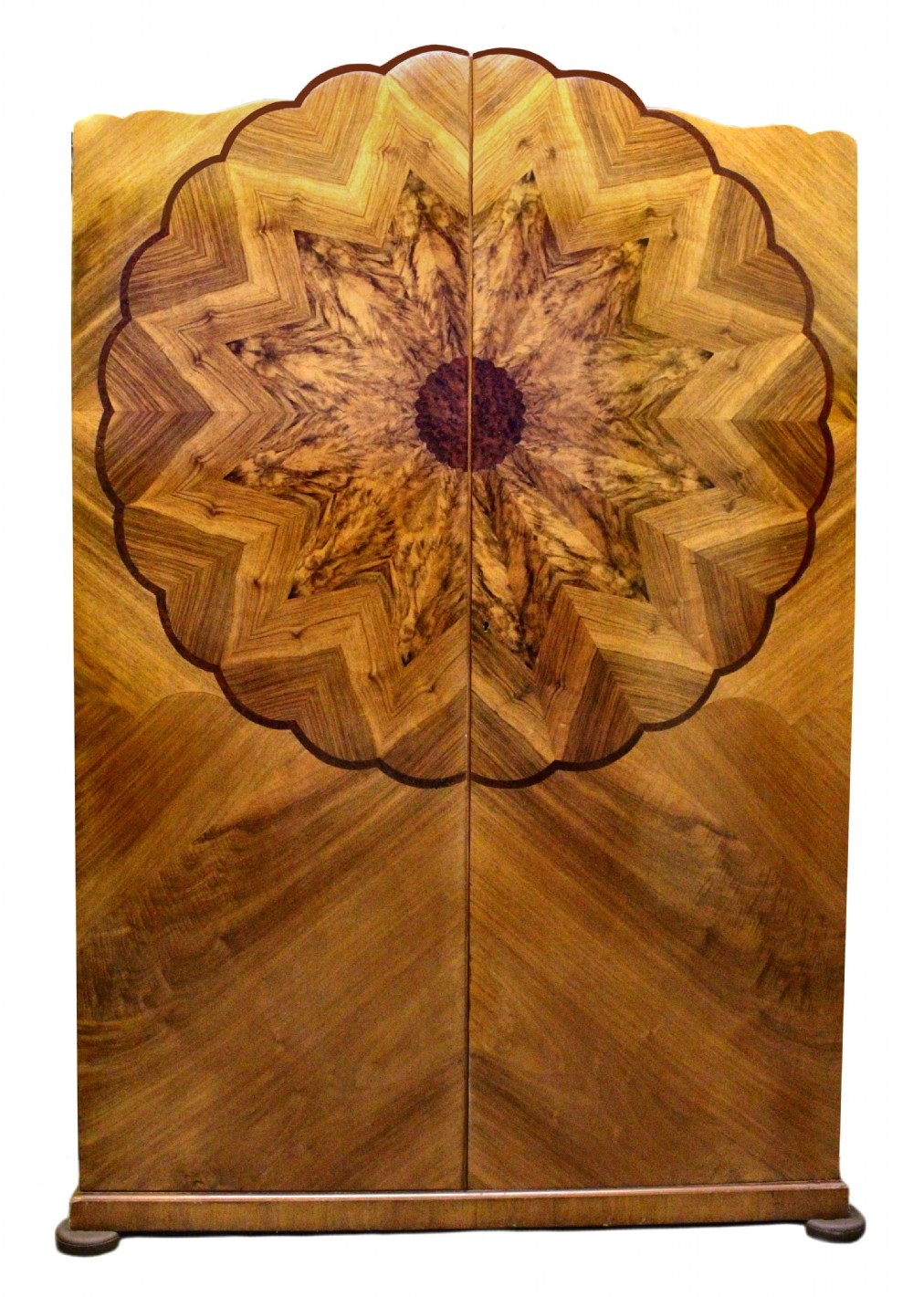 Art Deco Double Walnut Wardrobe, c1930 View VI