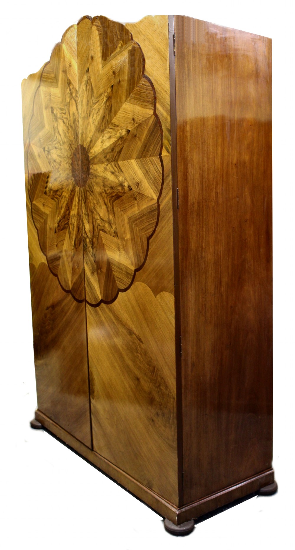 Art Deco Double Walnut Wardrobe, c1930 View VIII