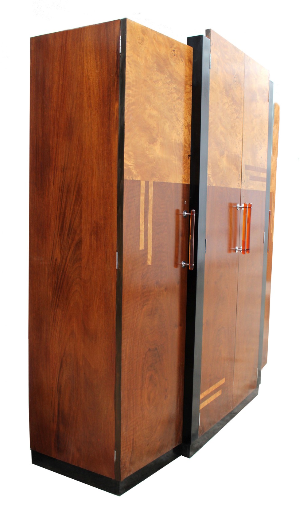 Art Deco Skyscraper Four Door Triple Wardrobe, c1930 View VII