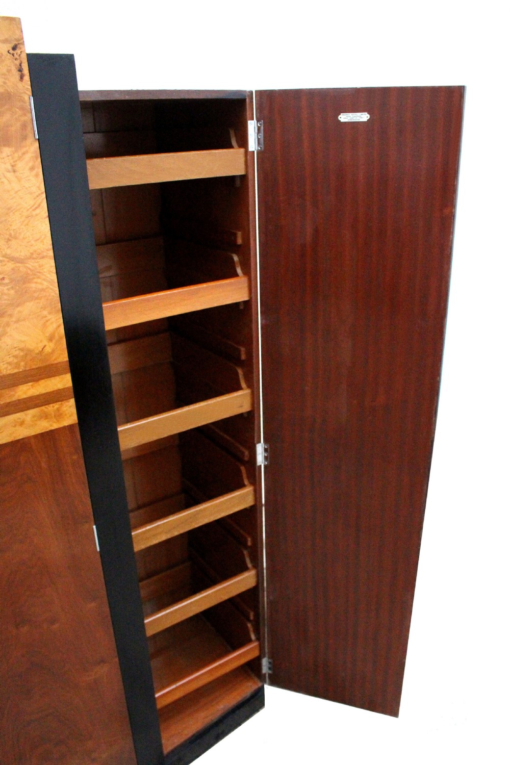 Art Deco Skyscraper Four Door Triple Wardrobe, c1930 View XII