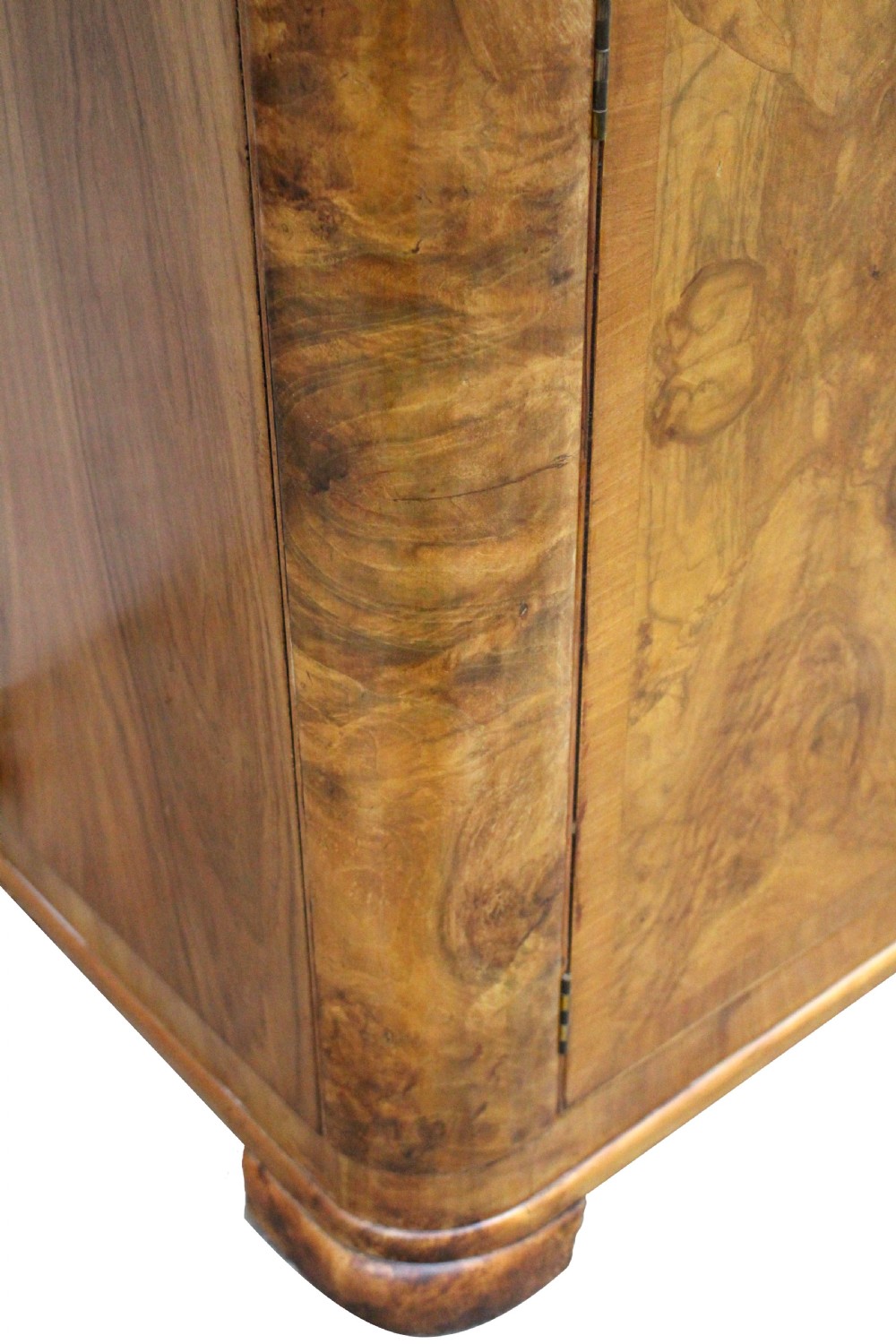 Art Deco Large Impressive Burr Walnut Two Door Wardrobe, c1930 View X