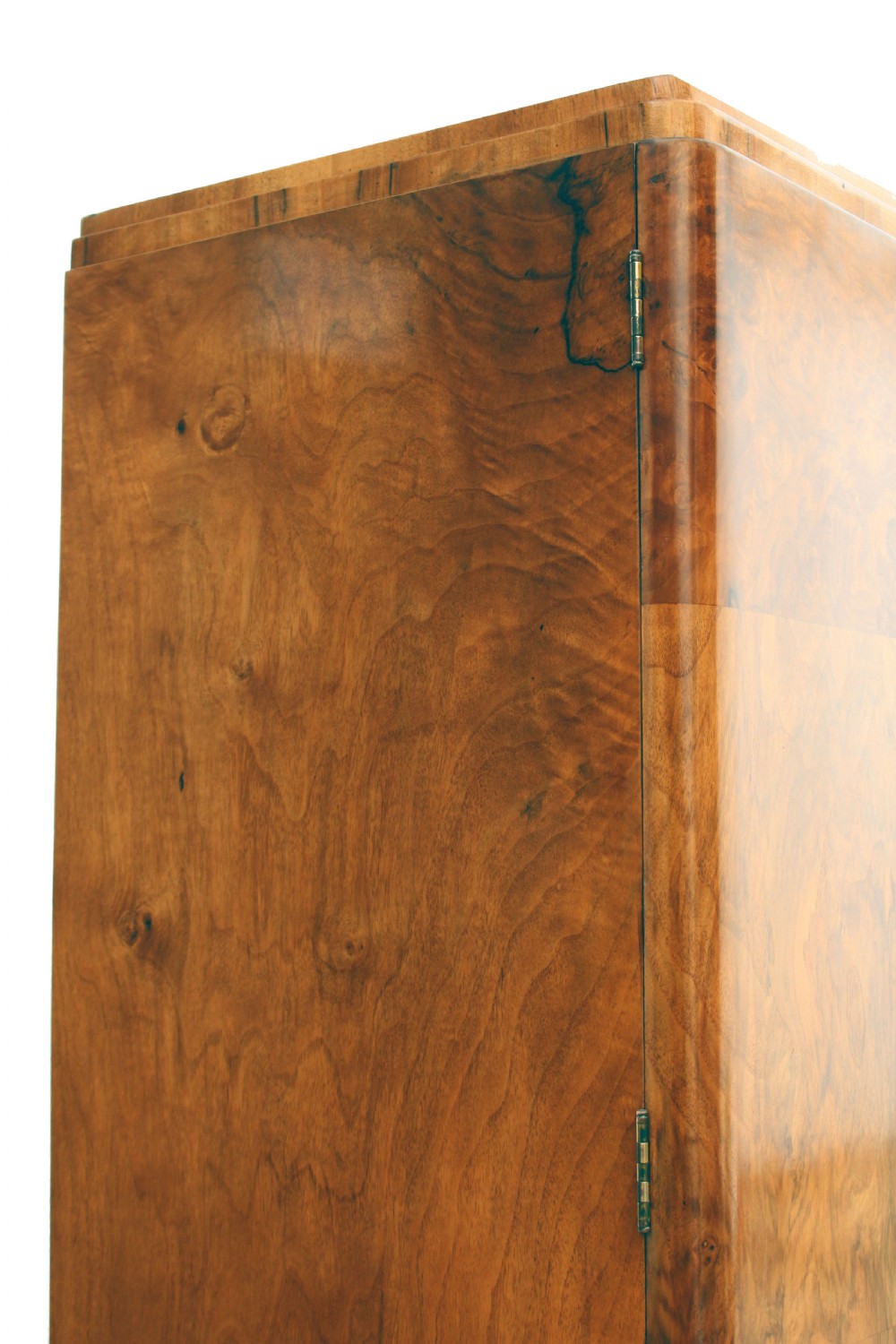 Art Deco Figured Walnut Tallboy, Circa 1930 View XIII