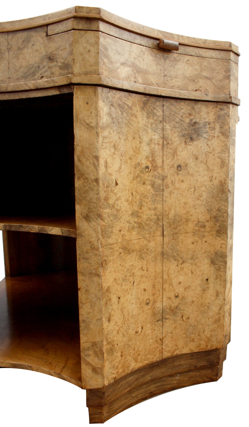 Art Deco Epstein Birds Eye Maple Library Table, c1930 View VII