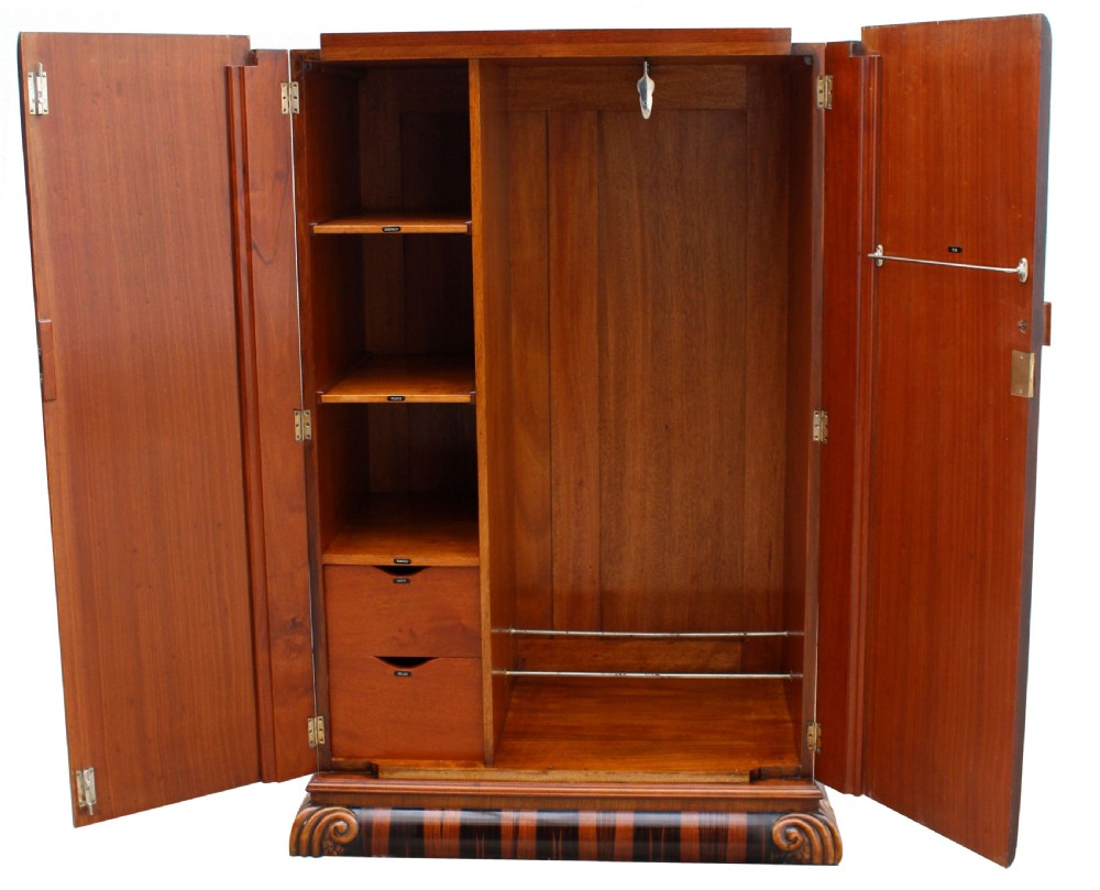 Art Deco Stylish Tallboy Wardrobe, c1930 View II