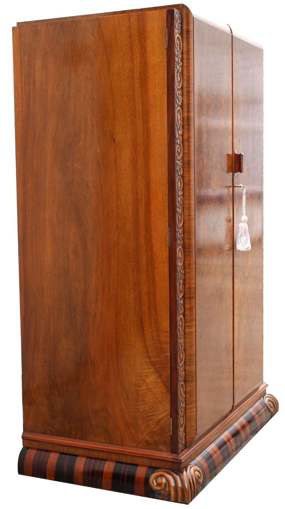 Art Deco Stylish Tallboy Wardrobe, c1930 View IV
