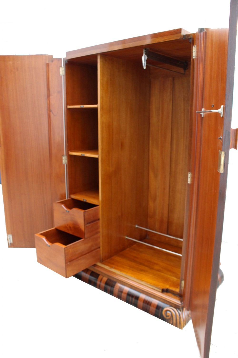 Art Deco Stylish Tallboy Wardrobe, c1930 View VII
