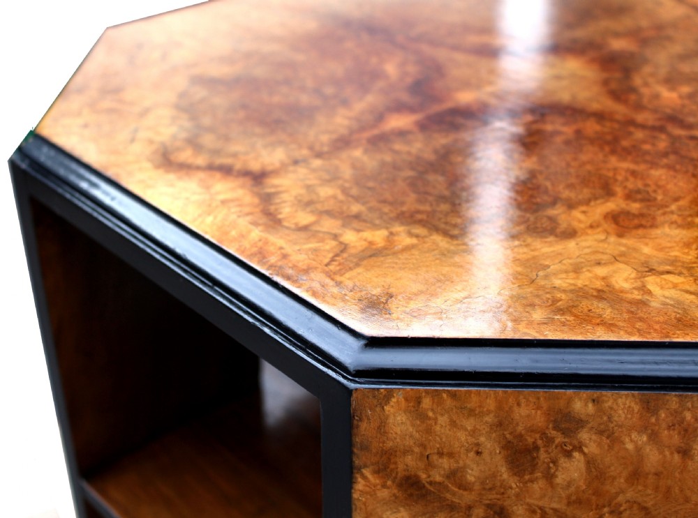 Art Deco  Figured Walnut Three Tier Book Table, c1930 View VI