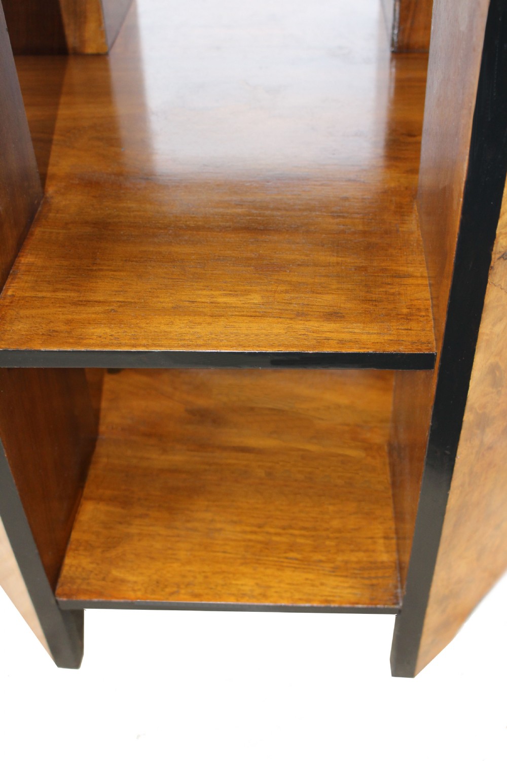 Art Deco  Figured Walnut Three Tier Book Table, c1930 View VII
