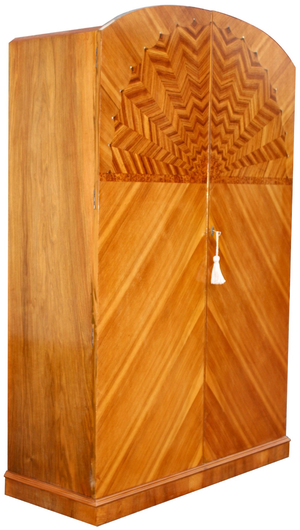 Art Deco Spectacular Starburst Double Wardrobe, c1930 View II